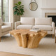 22452#43" Teak Wood Coffee Table, Natural
