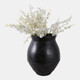 22470-02#20x18" Traditional Terracotta Vase, Black