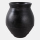 22470-02#20x18" Traditional Terracotta Vase, Black