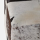 22475-02#18x18" Hair On Hide Patchwork Ottoman, Multi