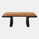 22477#45x18" Suede Top Modern Bench, Brown/black