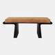 22477#45x18" Suede Top Modern Bench, Brown/black
