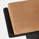22477#45x18" Suede Top Modern Bench, Brown/black