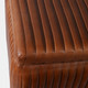 22478#S/2 15/18" Leather And Suede Ottomans, Brown