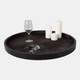22480-01#29" Hair On Hide Patchwork Tray, Brown