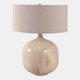 51533-01#28x22" Metal Base Table Lamp, Ivory