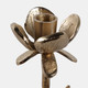 22488#9x4" Flower Bloom Taper Holder, Champagne