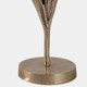 22489#11x4" Flower Bloom Taper Holder, Champagne