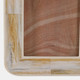 22493#4x6" Marbled Resin Photo Frame, Ivory/ Brown