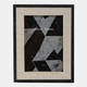 22498#5x7" Etched Border Photo Frame, Ivory/ Black