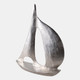 22501#18x15" Metal Sail Boat, Silver