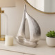 22501#18x15" Metal Sail Boat, Silver