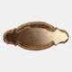 22514#14x6" 2 Elephants Holding Bowl, Gold