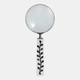 22522#10x4" Vines Handle Magnifying Glass, White/blue