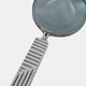 22523#10x4" Lines Handle Magnifying Glass, White/ Black