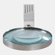 22523#10x4" Lines Handle Magnifying Glass, White/ Black