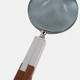 22524#10x4" 2-toned Handle Magnifying Glass, White/brown