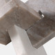 20698-01#7" Marble Knot, White/beige