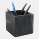 22545-02#4x4" Marble Pencil Cup, Black/white