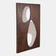 22549#36x26" Wood&fabric Mix-media Modern Wall Art,brwn