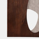 22549#36x26" Wood&fabric Mix-media Modern Wall Art,brwn