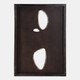 22549#36x26" Wood&fabric Mix-media Modern Wall Art,brwn
