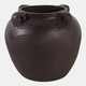22551-01#14x12" Textured Ecomix 4-handle Vase, Brown