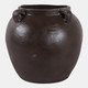 22551-02#15x14" Textured Ecomix 4-handle Vase, Brown