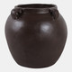 22551-02#15x14" Textured Ecomix 4-handle Vase, Brown