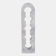 22554#22" 5 Bottle Marble Wine Rack, White/ Grey