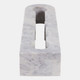 22554#22" 5 Bottle Marble Wine Rack, White/ Grey