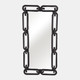 22587#24x48" Wood Links Mirror, Black