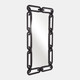 22587#24x48" Wood Links Mirror, Black