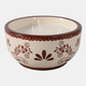 80531-02#6" 10 Oz Coffee Hand Painted Candle, Brown/ White