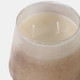 80534-01#5" 14 Oz White Gardenia Ombre Glass Candle, Multi