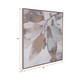 70460#40x40" Handpainted Fall Leaves, Brown