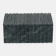 17475-02#7x4" Marble Ridged Box, Green