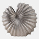 22606#14x14" Seashell Metal Vase, Silver