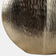 22607#11x10" Modern Round Metal Vase, Gold