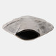 22609#11x10" Shell Pattern Metal Vase, Silver