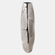 22610#13x14" Shell Pattern Metal Vase, Silver