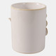 22611#4" Mushroom Applique Pencil Cup, Ivory