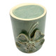 22612-01#4" Flower Applique Pencil Cup, Green