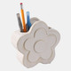 22616-01#5" Flower Power Pencil Cup, Ivory