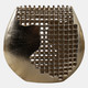 22620#11x10" Partial Mesh Metal Vase, Gold