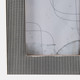 22623#4x6" Lines Resin Photo Frame, Black/white
