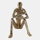 22627#8x4" Reading Man Figure, Gold