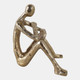 22627#8x4" Reading Man Figure, Gold