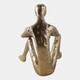 22627#8x4" Reading Man Figure, Gold