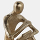 22627#8x4" Reading Man Figure, Gold